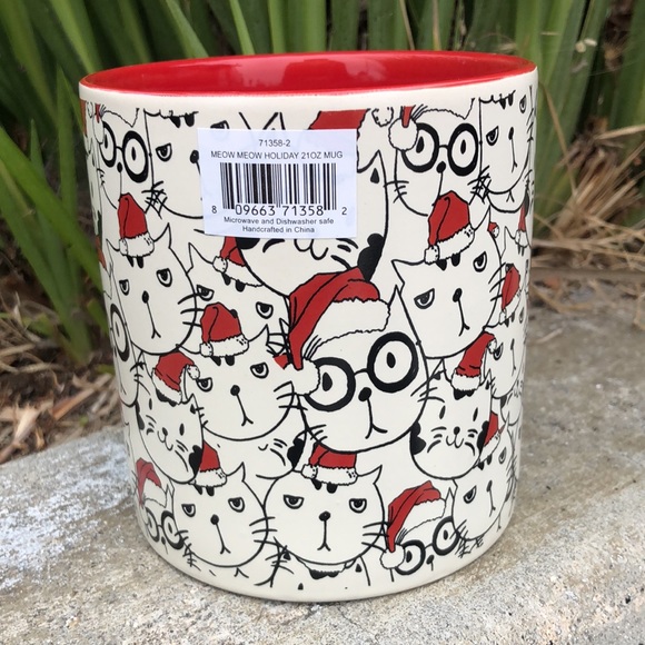 Cat Faces Christmas CAT Mug - Picture 3 of 5